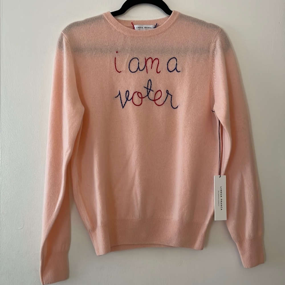 NWT Lingua Franca cashmere sweater